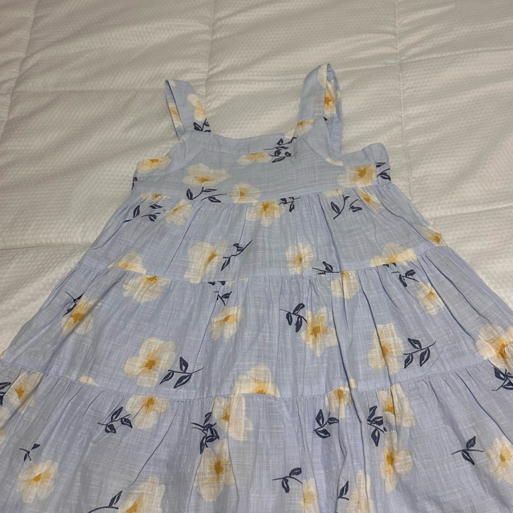 Joie Light Blue and Yellow Floral Kids Dress